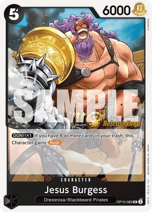 Jesus Burgess (OP10-085) Release Event Cards
