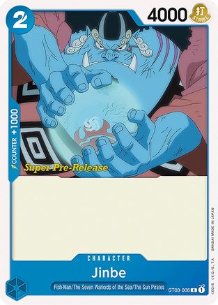 Jinbe (ST03-006) Super Pre-Release Cards