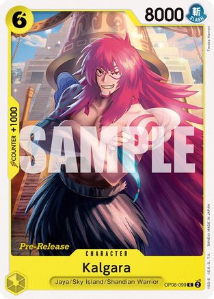 Kalgara (OP08-099) Pre-Release Cards
