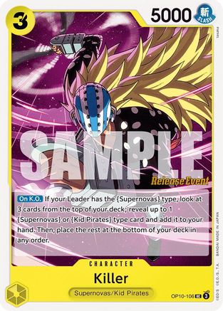 Killer (OP10-106) Release Event Cards