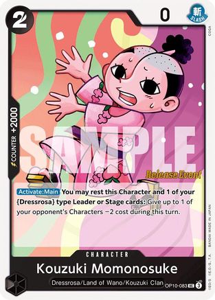 Kouzuki Momonosuke (OP10-083) Release Event Cards