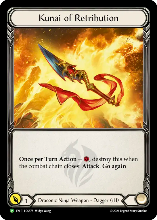 Kunai of Retribution (LGS373) Rainbow Foil - FaB Promos