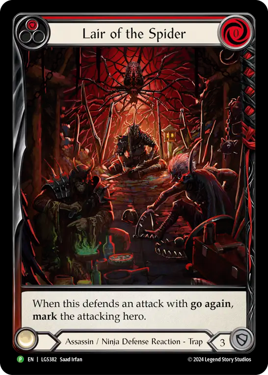 Lair of the Spider (Red) (LGS382) Rainbow Foil - FaB Promos