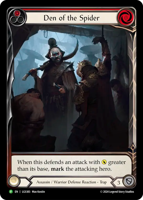Den of the Spider (Red) (LGS383) Rainbow Foil - FaB Promos
