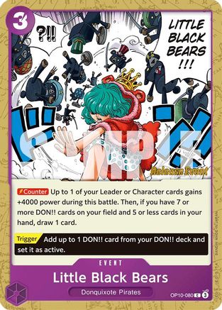Little Black Bears (OP10-080) Release Event Cards