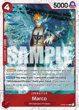 Marco (Jolly Roger Foil) (OP02-018) Foil