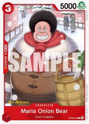 Maria Onion Bear (OP08-009) Pre-Release Cards