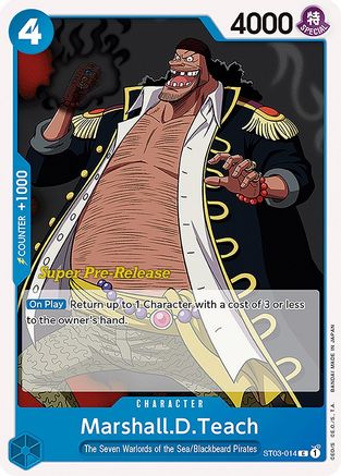 Marshall.D.Teach (ST03-014) Super Pre-Release Cards