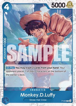 Monkey.D.Luffy (Jolly Roger Foil) (P-055) Foil