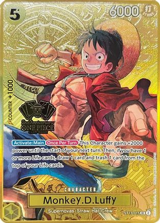 Monkey.D.Luffy (One Piece Japanese Version 2nd Anniversary Set) (ST13-015) Foil