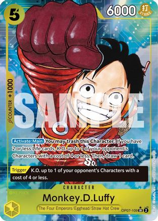 Monkey.D.Luffy (Parallel) (OP07-109) Foil