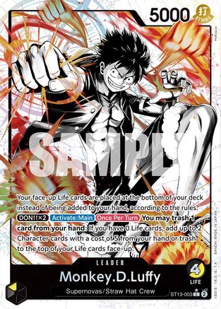 Monkey.D.Luffy (Parallel) (ST13-003) Foil