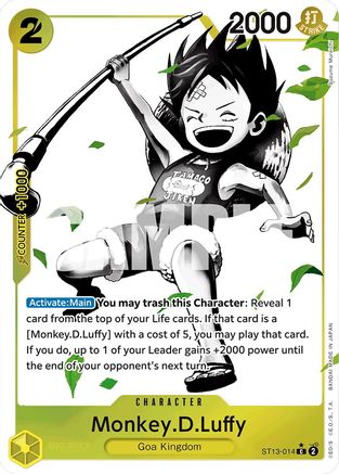 Monkey.D.Luffy (Parallel) (ST13-014) Foil