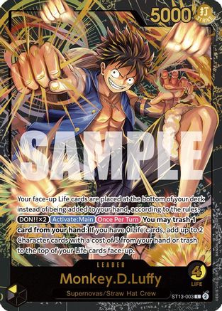 Monkey.D.Luffy (Premium Card Collection -Leader Collection-) (ST13-003) Foil