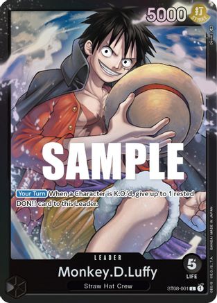 Monkey.D.Luffy (ST08-001) Foil