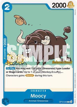 Moocy (OP10-043) Release Event Cards