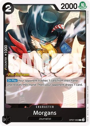 Morgans (OP07-090) Pre-Release Cards