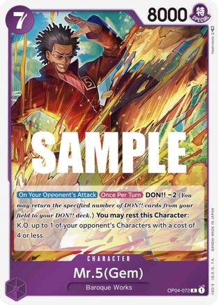 Mr.5 (Gem) (OP04-072) Foil