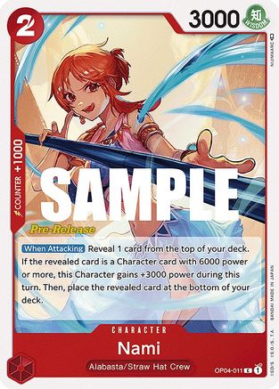 Nami (OP04-011) Pre-Release Cards