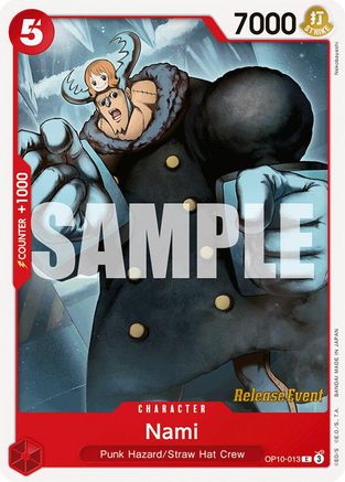 Nami (OP10-013) Release Event Cards