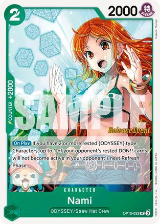 Nami (OP10-033) Release Event Cards