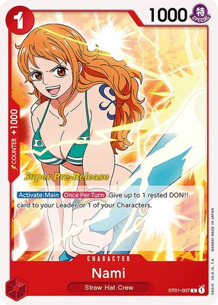 Nami (ST01-007) Super Pre-Release Cards