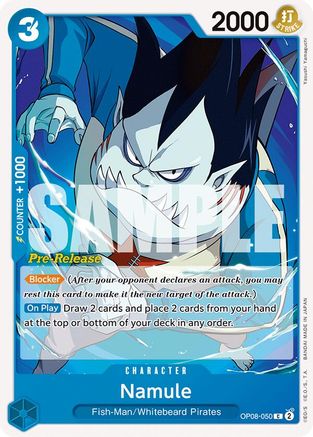 Namule (OP08-050) Pre-Release Cards