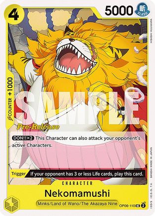 Nekomamushi (OP06-110) Pre-Release Cards