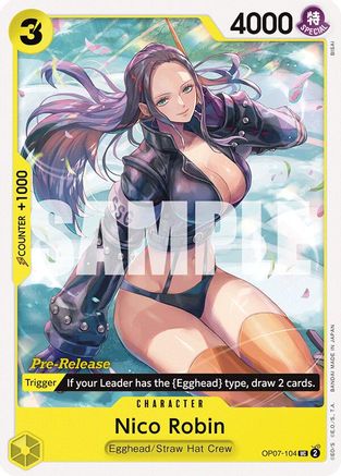 Nico Robin (OP07-104) Pre-Release Cards