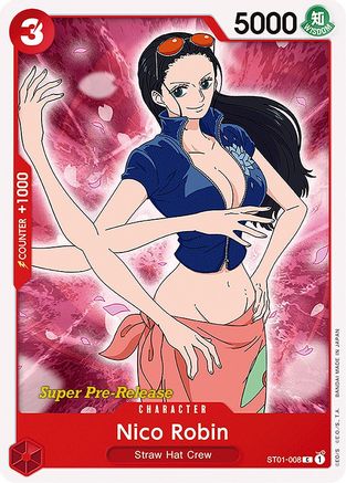 Nico Robin (ST01-008) Super Pre-Release Cards