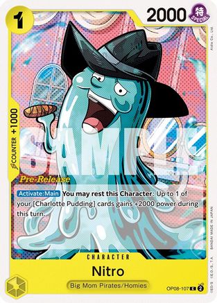 Nitro (OP08-107) Pre-Release Cards