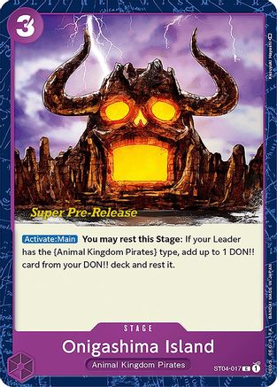 Onigashima Island (ST04-017) Super Pre-Release Cards