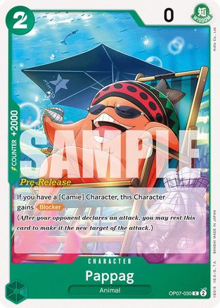 Pappag (OP07-030) Pre-Release Cards