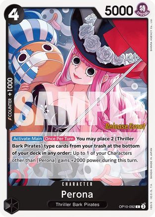 Perona (OP10-092) Release Event Cards