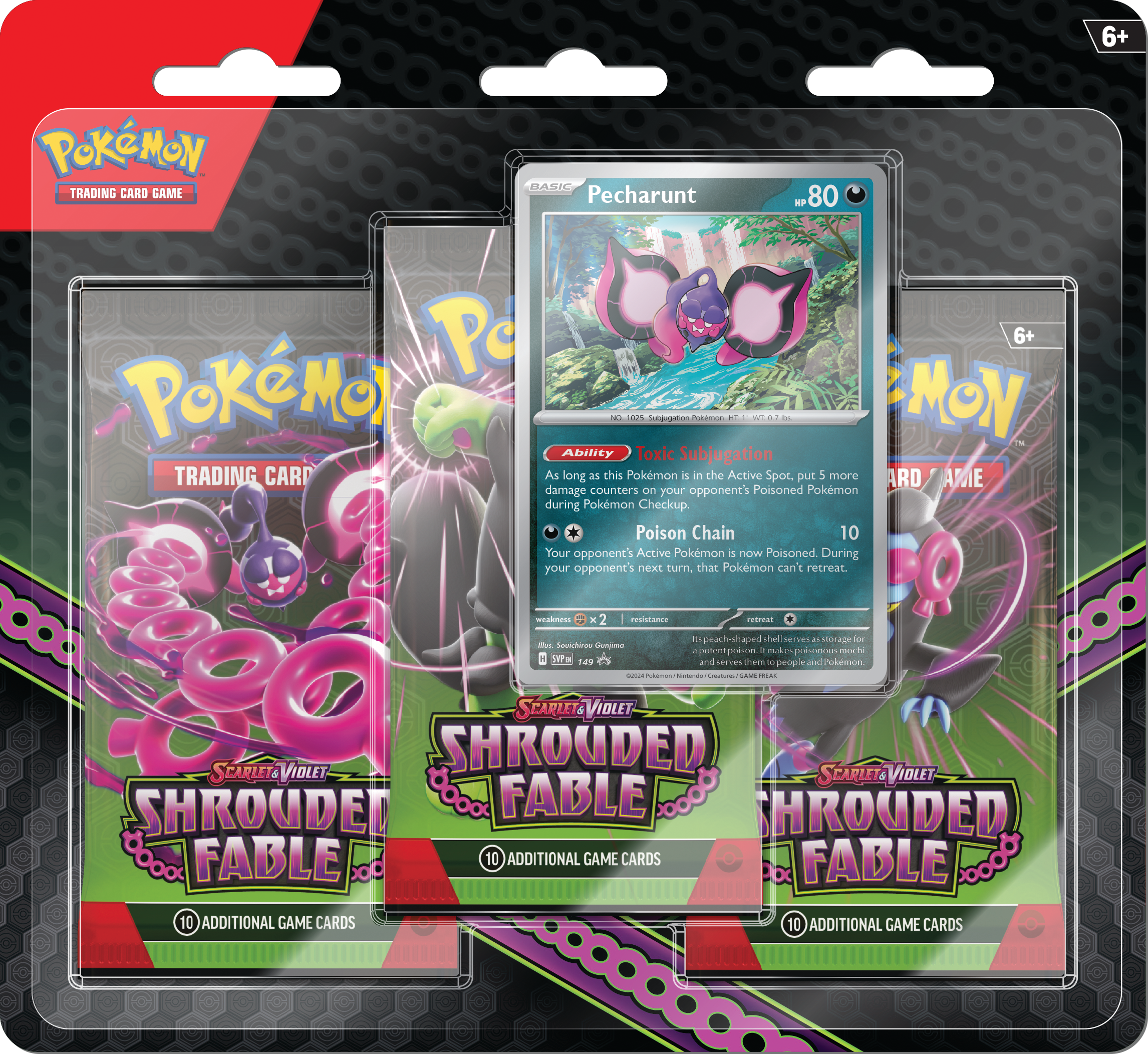 Pokémon TCG: Scarlet & Violet - Shrouded Fable 3 Pack Blister | Silver Goblin