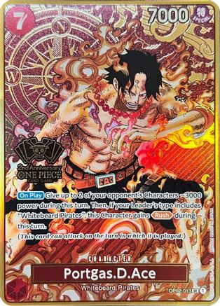 Portgas.D.Ace (One Piece Japanese Version 2nd Anniversary Set) (OP02-013) Foil