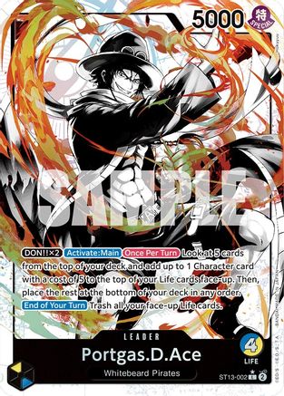 Portgas.D.Ace (Parallel) (ST13-002) Foil