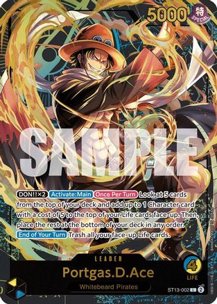 Portgas.D.Ace (Premium Card Collection -Leader Collection-) (ST13-002) Foil