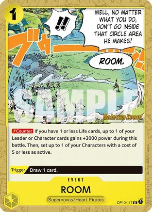 ROOM (OP10-117) Release Event Cards