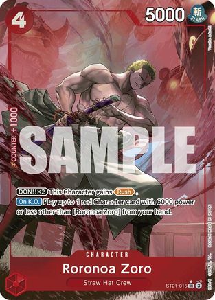 Roronoa Zoro (Parallel) (ST21-015) Foil