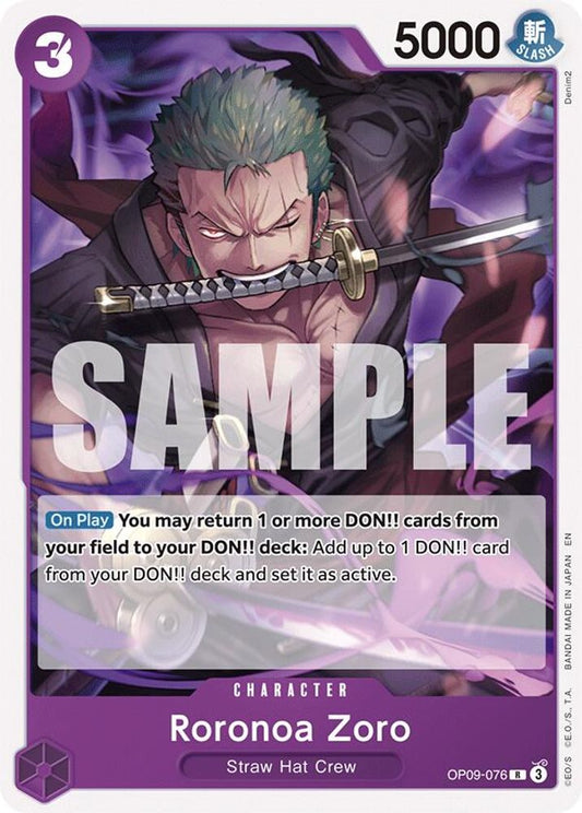 Roronoa Zoro (Reprint) (OP09-076)