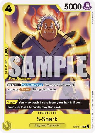 S-Shark (OP08-111) Pre-Release Cards