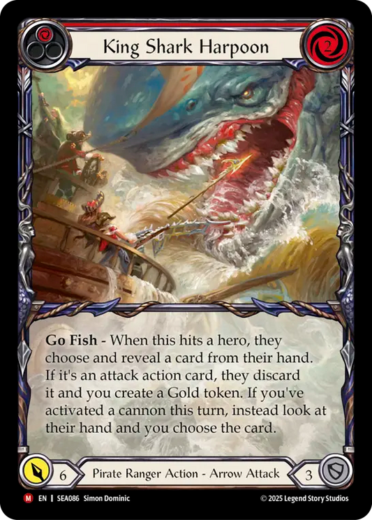 King Shark Harpoon (SEA086) Rainbow Foil - High Seas
