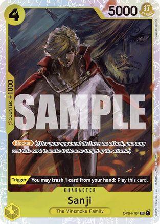 Sanji (Reprint) (OP04-104) Foil