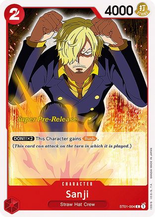 Sanji (ST01-004) Super Pre-Release Cards