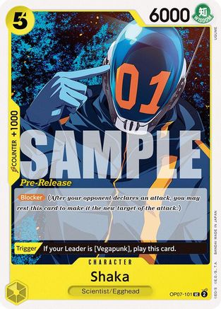 Shaka (OP07-101) Pre-Release Cards