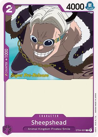 Sheepshead (ST04-007) Super Pre-Release Cards