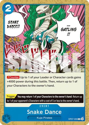Snake Dance (OP07-055) Pre-Release Cards
