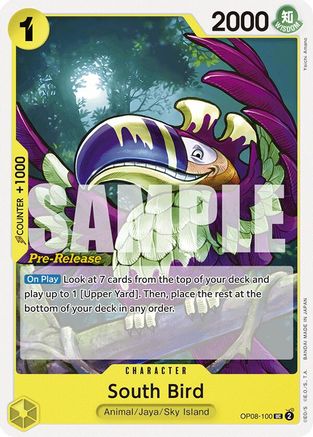 South Bird (OP08-100) Pre-Release Cards