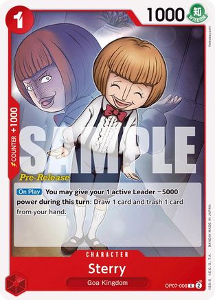 Sterry (OP07-006) Pre-Release Cards